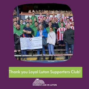 Donation from Loyal Luton Supporters Club
